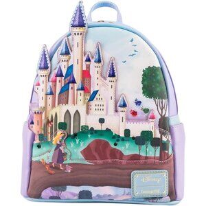Multicolored Fantasy Shoulder Bag with Adjustable Strap - Disney Princess Theme